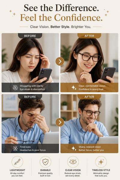 Blue Light Blocking Glasses for Men & Women | Anti Eye Strain Computer Glasses