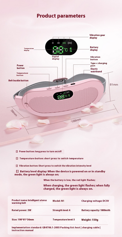 Warm Palace Belt- Menstrual Heating Pad