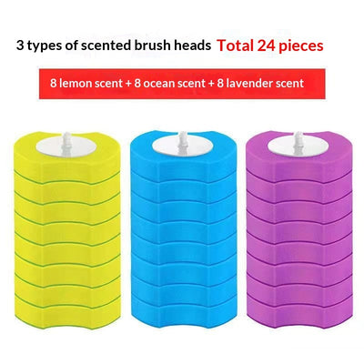 Disposable Toilet Brush Replacement Head Set